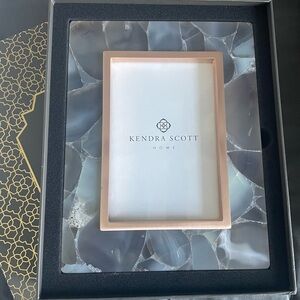 Kendra Scott Rose Gold and Tan Agate Picture Frame